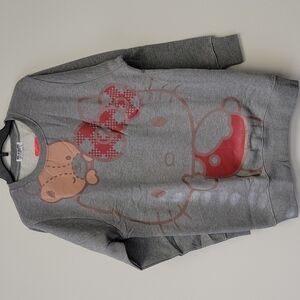 Sanrio Hello Kitty and Tiny Chum Bear sweatshirt Gray L